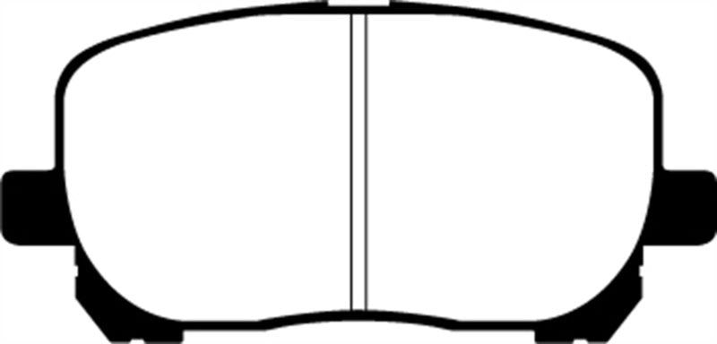 EBC 02-08 Pontiac Vibe 1.8 Yellowstuff Front Brake Pads - DP41637R