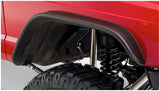 Bushwacker 84-01 Jeep Cherokee Flat Style Flares 2pc - Black - 10063-07