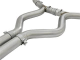 aFe MACHForce XP 3in 304 SS Loud Tone Cat-Back w/ Black Tips 15-17 Ford Mustang V6-3.7L/V8-5.0L - 49-33087-B
