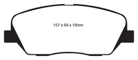 EBC 08-11 Kia Borrego 3.8 Yellowstuff Front Brake Pads - DP41844R
