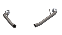 QTP 14-15 Chevrolet Camaro SS 6.2L 304SS Eliminator Muffler Delete Axle Back Exhaust w/4.5in Tips - 700114
