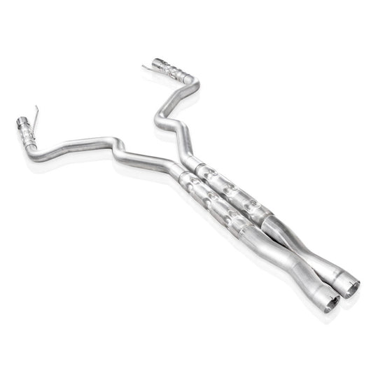 Stainless Works 2015-16 Mustang GT 3in Catback X-Pipe Retro Chambered Mufflers 2-1/2in Cores - M15CB3X