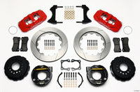 Wilwood AERO4 Rear P-Brake Kit 14.00in Red 58-64 Olds/Pontiac Ends 2.81in Offset - 140-10953-R