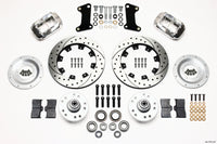 Wilwood Forged Dynalite Front Kit 12.19in Drilled Polished 67-69 Camaro 64-72 Nova Chevelle - 140-7675-DP