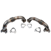 Wehrli 01-16 Chevrolet 6.6L Duramax 2in Stainless Up Pipe Kit w/Gaskets - Twin Turbo - WCF100589