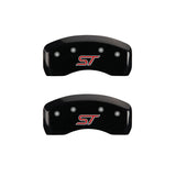 MGP 4 Caliper Covers Engraved Front & Rear ST Black finish silver ch - 10236SSTOBK