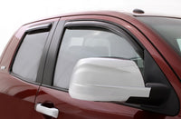 AVS 07-18 Toyota Tundra Double Cab Ventvisor In-Channel Front & Rear Window Deflectors 4pc - Smoke - 194761