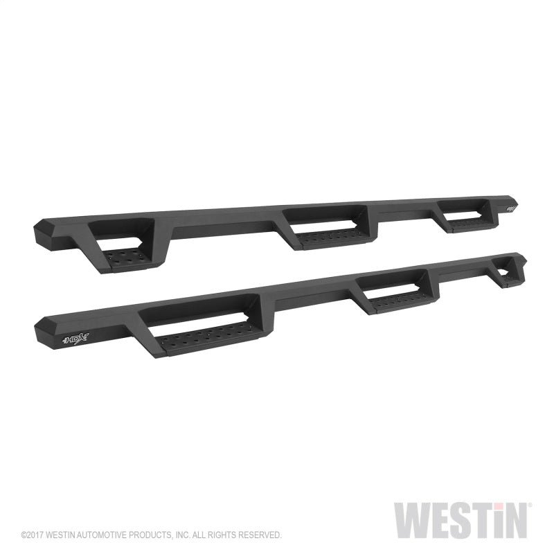 Westin/HDX 09-18 Dodge/Ram 1500 Crew Cab (5.5ft Bed) Drop Wheel to Wheel Nerf Step Bars - Txt Black - 56-534315