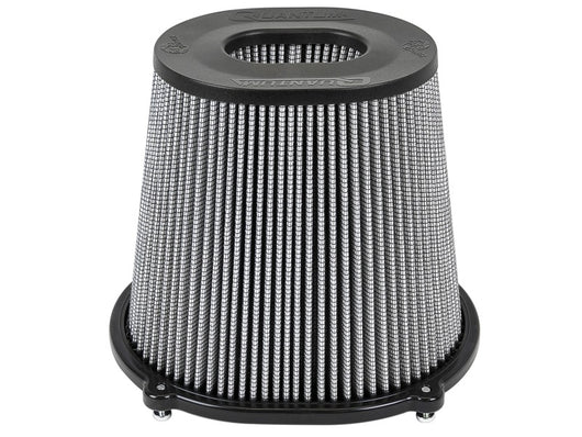 aFe Quantum Pro DRY S Air Filter Inverted Top - 5in Flange x 8in Height - Dry PDS - 21-91132