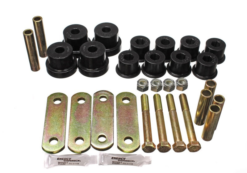 Energy Suspension 67-81 Chevrolet Camaro Black Heavy Duty Shackle Set (Includes Hardware) - 3.2134G