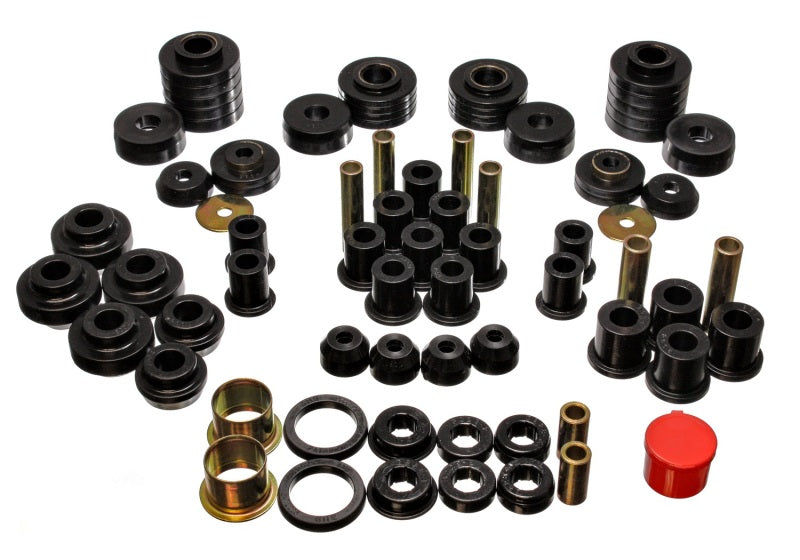 Energy Suspension 80-96 Ford F150 Std/Extra Cab Pickup Black Hyper-Flex Master Bushing Set - 4.18101G