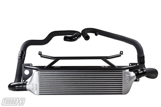 Turbo XS FMIC 2015-2017 Subaru STi - Wrinkle Black Pipes - txs-STI15-FMIC-BLK