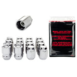 McGard 5 Lug Hex Install Kit w/Locks (Cone Seat Nut) M12X1.25 / 13/16 Hex / 1.28in. Length - Chrome - 84554