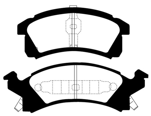EBC 91-95 Buick Skylark 2.3 Yellowstuff Front Brake Pads - DP41174R