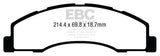 EBC 08+ Ford Econoline E150 4.6 Greenstuff Front Brake Pads - DP63004