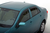 AVS 09-13 Toyota Corolla Ventvisor Outside Mount Window Deflectors 4pc - Smoke - 94073