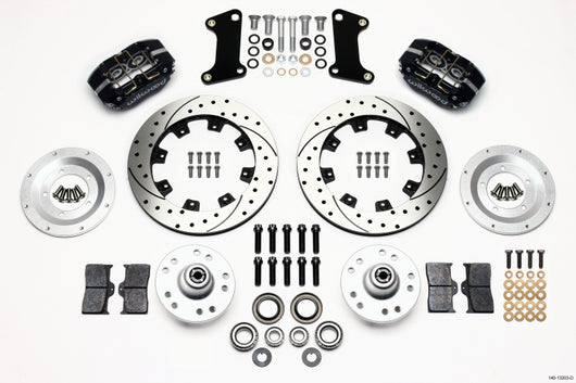 Wilwood Dynapro Dust-Boot Front Kit 12.19in Drilled 67-69 Camaro 64-72 Nova Chevelle - 140-13203-D