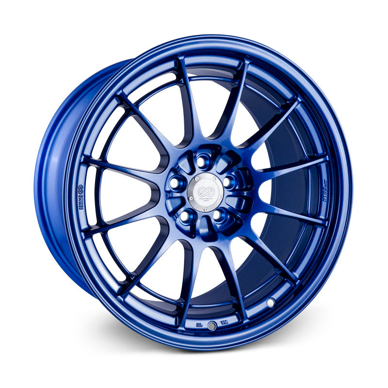 Enkei NT03+M 18x9.5 5x114.3 40mm Offset 72.6mm Bore Victory Blue Wheel G35/350z - 3658956540BL