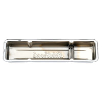 Edelbrock Valve Cover Signature Series Chevrolet 1959-1986 262-400 CI V8 Low Chrome - 4449