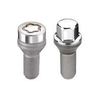 McGard 5 Lug Hex Install Kit w/Locks (Cone Seat Bolt) M14X1.25 / 17mm Hex / 27.5mm Shank L. - Chrome - 67226
