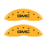 MGP 2 Caliper Covers Engraved Front GMC Yellow Finish Black Characters 2004 GMC Canyon - 34213FGMCYL