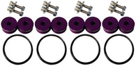 Torque Solution Billet Bumper Quick Release Kit Combo (Purple): Universal - TS-UNI-026PRc
