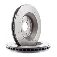 Alcon 07+ Jeep JK 350x32mm Rotors 4-Piston Red Calipers Front Brake Upgrade Kit - BKF5459AX02