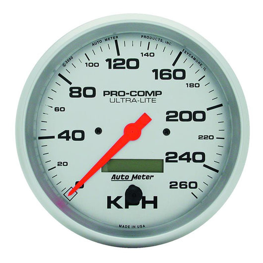 Autometer Ultra-Lite 5 inch 260 KPH In Dash Speedo - 4489-M