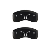 MGP 4 Caliper Covers Engraved Front Honda Engraved Rear H Logo Red finish silver ch - 20217SHOHRD