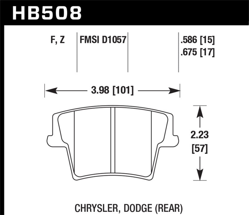 Hawk HPS Street Brake Pads - HB508F.586
