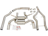 aFe MACHForce XP SS-304 Polish Tip 3.0in-2.5in Dia Cat Back Exhaust 11-13 BMW 335i (E90/E92) 3.0L - 49-36328-P