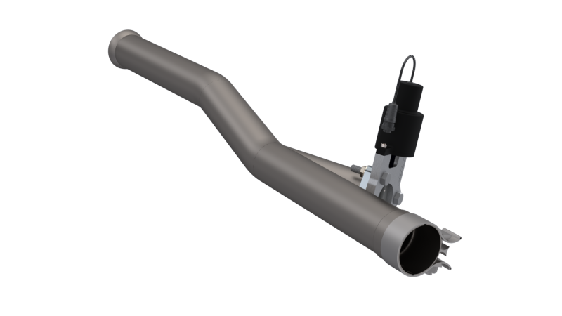 QTP 2018 Jeep Wrangler JL 4DR 2.5in 304SS Aggressor Cutout Mid Pipe - 525018