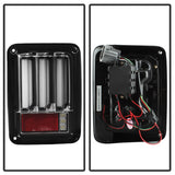 Spyder 07-16 Jeep Wrangler Version 2 Light Bar LED Tail Lights - Black (ALT-YD-JWA07V2-LBLED-BK) - 5084774