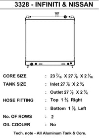 CSF 04-14 Nissan Titan Radiator - 3328