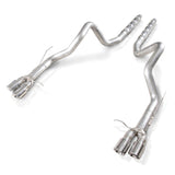 Stainless Works 2013-14 Ford Shelby GT500 3in Catback Retro Chambered Mufflers Resonator Delete - M13GTL