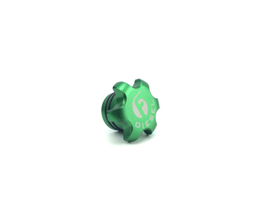 Fleece Performance 2013+ Dodge Cummins Green Anodized Billet Fuel Cap - FPE-FC-1316-GRN