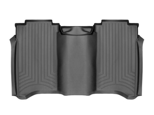 WeatherTech 2017+ Nissan Titan / Titan XD Rear FloorLiner - Black (Crew Cab; Fits Both Vinyl/Carpet) - 449083