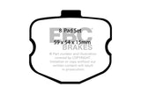 EBC 10-13 Chevrolet Corvette (C6) 6.2 Grand Sport Yellowstuff Rear Brake Pads - DP41771/4R