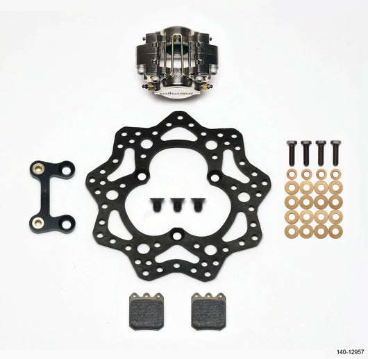 Wilwood Dynapro Single LW Left Front Kit - Sprint 11.00in Scalloped Steel Rotor - 140-12957