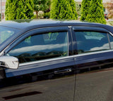 AVS 13-17 Nissan Sentra Ventvisor Outside Mount Window Deflectors 4pc - Smoke - 94248