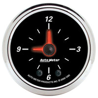 Autometer 52mm Full Sweep Electric 12 Hour Clock (Inc 10.5 ft Tubing or Wiring Harness) - 1285