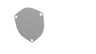QTP 4in Bolt-On QTEC 3 Bolt Cover Plate - 10400C