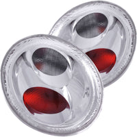 ANZO 1998-2005 Volkswagen Beetle Taillights Chrome - 221118