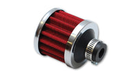 Vibrant Crankcase Breather Filter w/Chrome Cap 2 1/8in 55mm Cone ODx2 5/8in 68mm Tallx3/4in 19mm ID - 2164