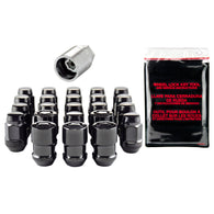 McGard Jeep Wrangler Install Kit (Cone Seat Bulge) 1/2-20 / 3/4 Hex / (18 Lug Nuts / 5 Locks) - Blk - 84563BK