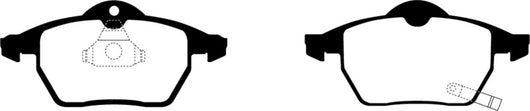 EBC 99-02 Saab 9-3 2.0 Turbo Redstuff Front Brake Pads - DP31443C