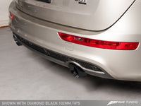 AWE Tuning Audi 8R Q5 3.2L Non-Resonated Exhaust System (Downpipe-Back) - Diamond Black Tips - 3020-33022
