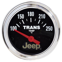 Autometer Jeep 52.4mm Shortl Sweep Electronic 100-250 Def F Transmission Temperature Gauge - 880260