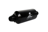 Aeromotive In-Line Filter - AN -10 size Male - 10 Micron Microglass Element - Bright-Dip Black - 12385