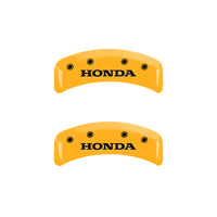 MGP 4 Caliper Covers Engraved Front & Rear i-Vtec Black finish silver ch - 20130SIVTBK
